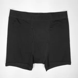 TEREKS Men's Active Essential Boxer Brief 7" Black 1-Pack Front