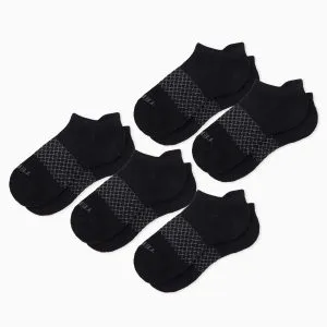 TEREKS Prime Stride Performance Tab Socks Black 5-Pack Left