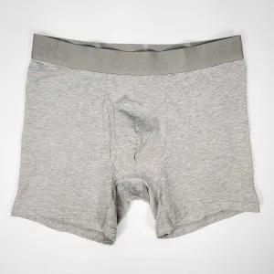VersaComfort Essential Cotton Boxer Brief 7" Grey 1-Pack Front
